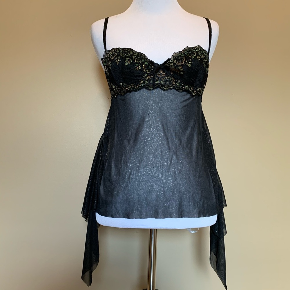 Victoria’s Secret Sexy little things iridescent lace shimmer babydoll lingerie